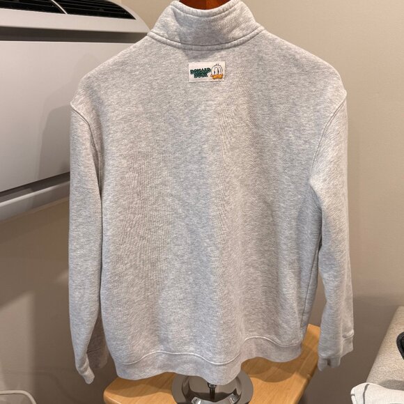 Men's H&M x Disney Donald Duck Quarter Zip Sweater, Light GREY Size Small - Picture 2 of 3